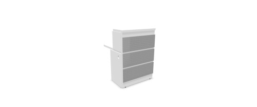 GUEST MODULE H113XW80CM - LEFT-HAND CORNER MODULE - SA CLADDING - MG TOP