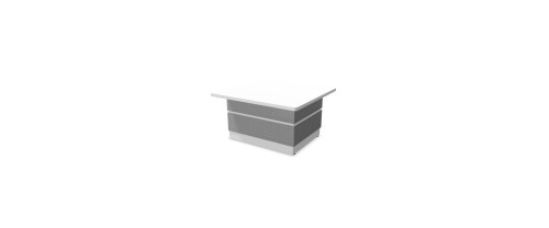 GUEST MODULE H74XW125CM - LEFT-HAND CORNER MODULE - SA CLADDING - MG TOP