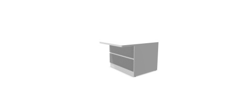 GUEST MODULE H74XW100CM - LEFT-HAND CORNER MODULE - SA CLADDING - MG TOP