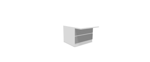 GUEST MODULE H74XW100CM - RIGHT-HAND CORNER MODULE - SA CLADDING - MG TOP